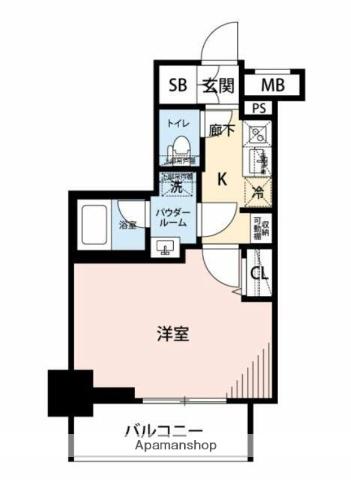 マイナビSTAY台東浅草(1K/3階)の間取り写真