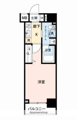 マイナビSTAYグランデ上野(1K/11階)の間取り写真