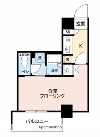 マイナビSTAY門前仲町(1K/9階)の間取り写真