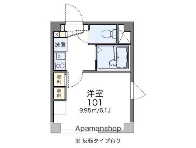 レオパレス木場公園(1K/2階)の間取り写真