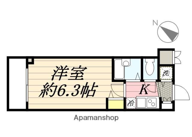 HF東日本橋レジデンス(1K/2階)の間取り写真