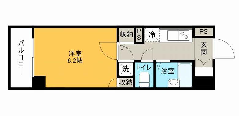 ヴェルト湯島 6階階 間取り
