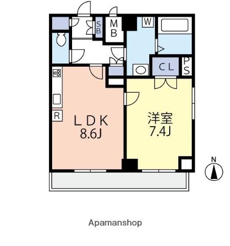 グランヴァン中野新橋 3階階 間取り