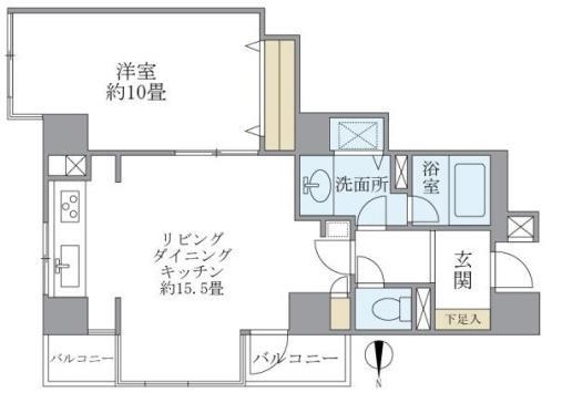 ノースウエストヒル 3階階 間取り