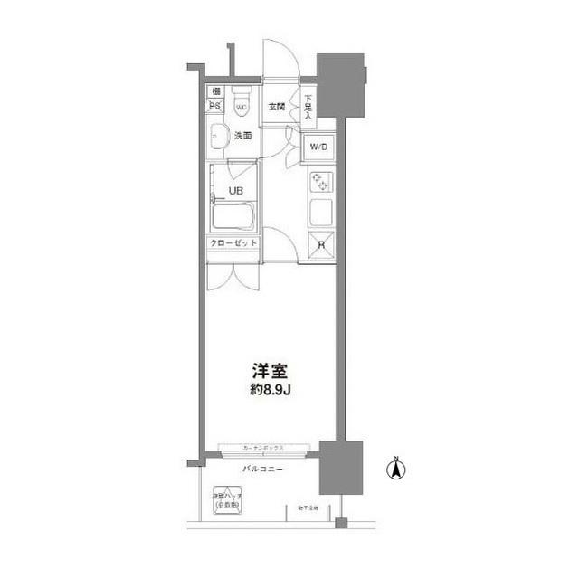 コンフォリア新宿御苑Ⅰ(1K/6階)の間取り写真