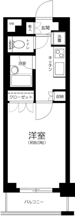 ラグジュアリーアパートメント西新宿 4階階 間取り