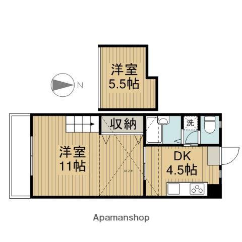 フラワー東高円寺 2階階 間取り