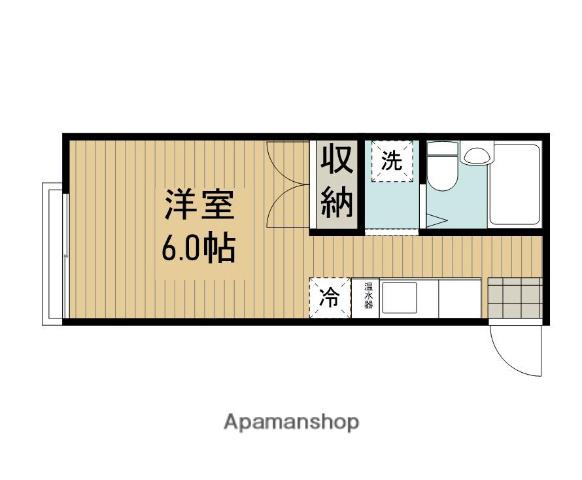 エステートピアMIKI(ワンルーム/2階)の間取り写真