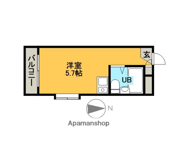ライブコア鷺宮(ワンルーム/4階)の間取り写真