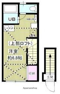 東高円寺ハウス(ワンルーム/2階)の間取り写真