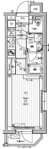 PREMIUM CUBE 新宿中井 3階階 間取り