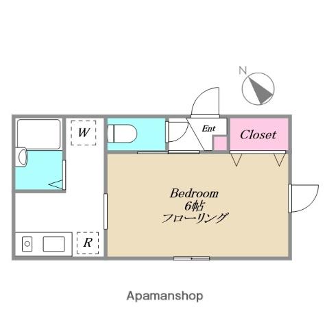 WIN-Ⅲ(1K/3階)の間取り写真