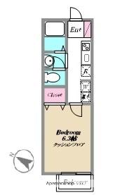 エルメゾン ユウ(1K/1階)の間取り写真