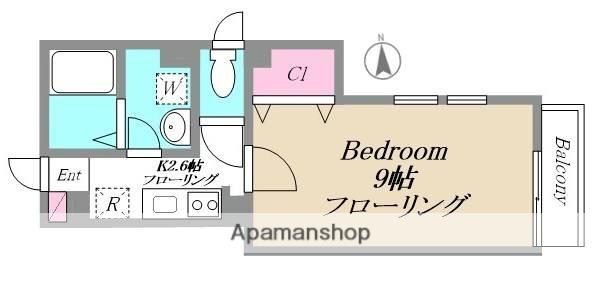 KIHACHI RESIDENCE(1K/2階)の間取り写真