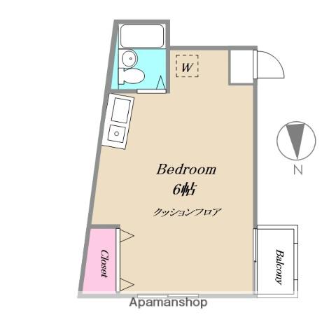 ピュアメゾンミネ(ワンルーム/3階)の間取り写真