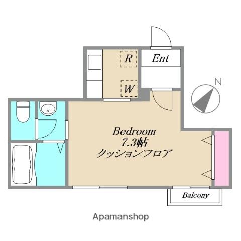 コーポラス本町(1K/3階)の間取り写真