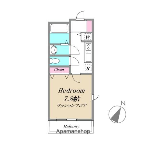 リュヴェール(1K/3階)の間取り写真