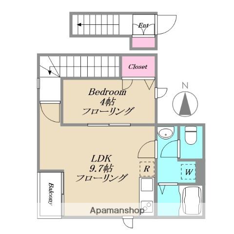 レガーロ(1LDK/2階)の間取り写真