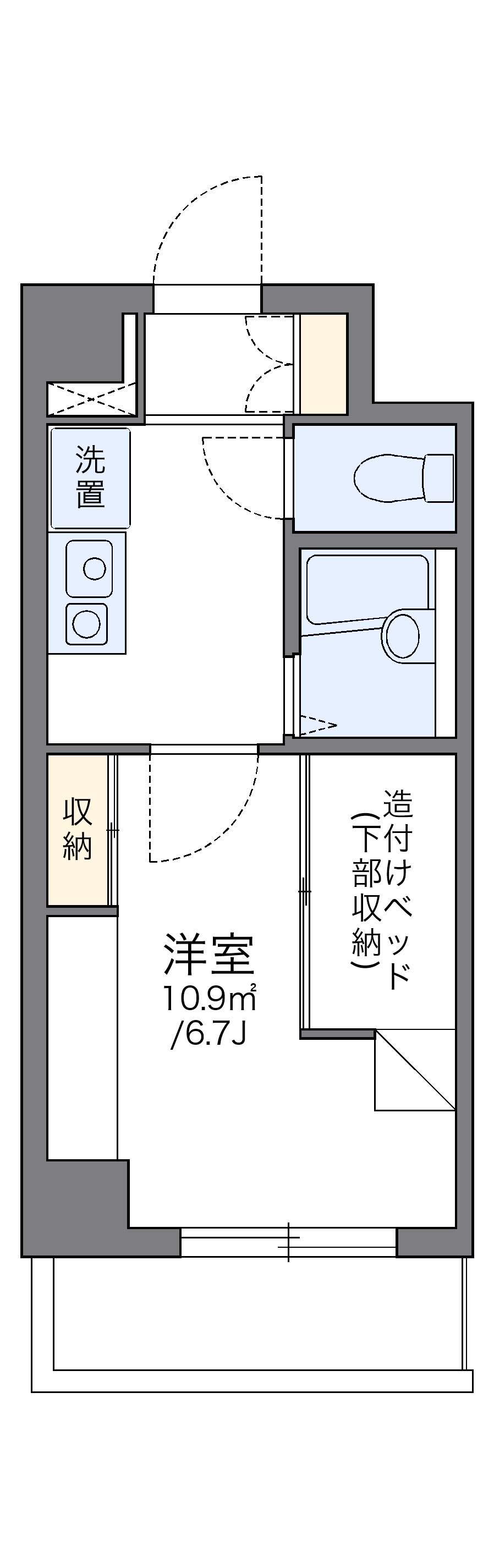 レオパレス宇田川町マンション 3階階 間取り