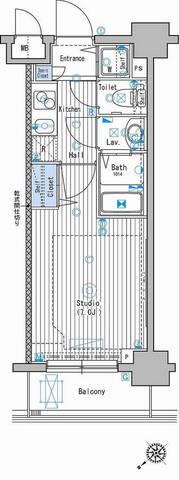 グランド・ガーラ池袋 14階階 間取り