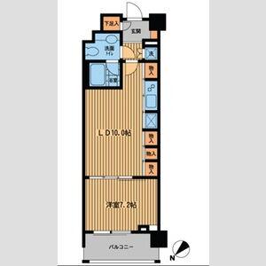 プライムアーバン日本橋横山町(1LDK/11階)の間取り写真
