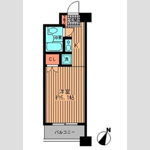 プライムアーバン勝どき 6階階 間取り