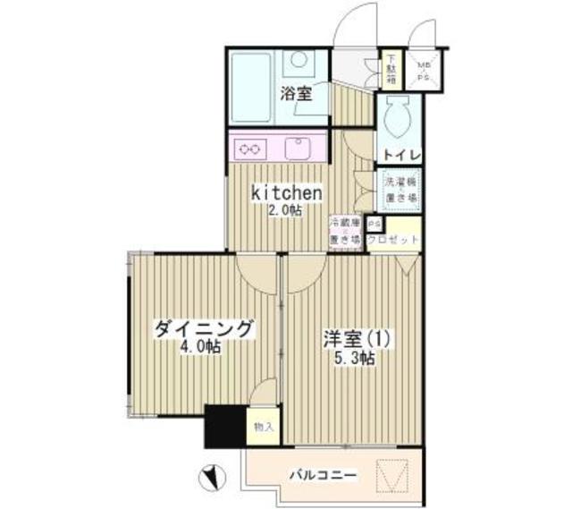 ジェイパーク武蔵小山 5階階 間取り