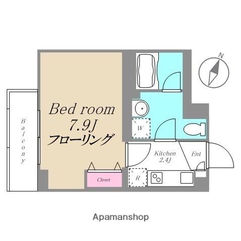 CASA GRAN(1K/1階)の間取り写真