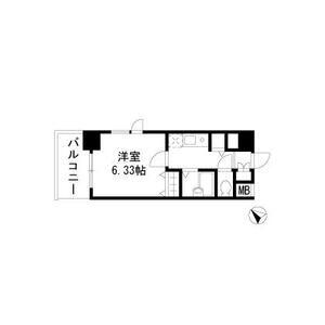 ドエルイン月島(1K/7階)の間取り写真