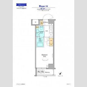 プラウドフラット根津谷中(1K/5階)の間取り写真