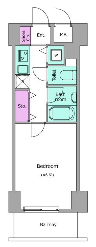 レジディア新御茶ノ水(1K/8階)の間取り写真