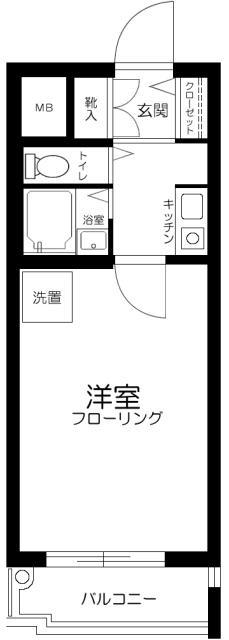 グローリア初穂高田馬場 4階階 間取り