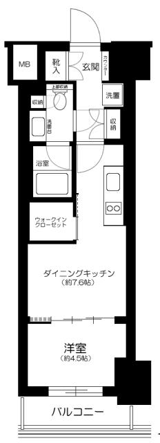 ザ・パークワンズ渋谷本町 3階階 間取り