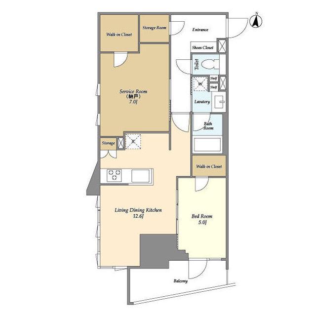 LASANTE文京千駄木(1SLDK/5階)の間取り写真