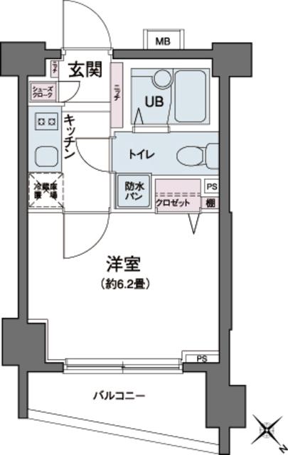 エコロジー都立大学レジデンス 6階階 間取り