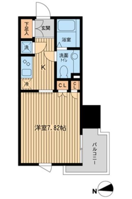 KDXレジデンス東新宿(1K/14階)の間取り写真