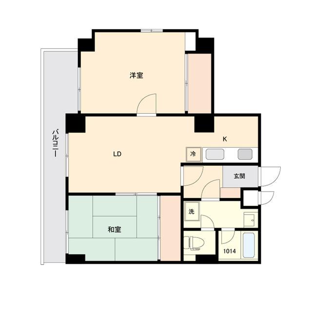 日神パレステージ東長崎(2LDK/4階)の間取り写真