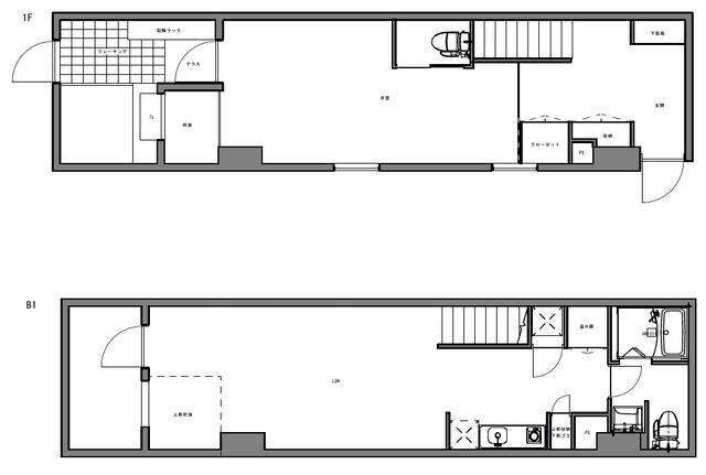 ハイリーフ芝大門(1LDK/1階)の間取り写真