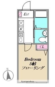 ライブリー大泉学園 PRT1(1K/1階)の間取り写真