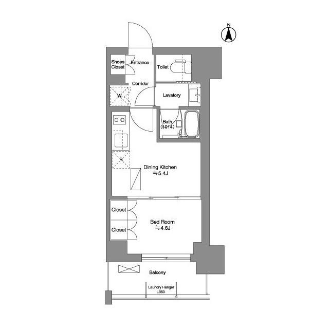 BRILLIA IST 新御徒町(1DK/5階)の間取り写真