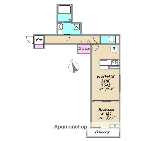 XEVO西荻窪(1LDK/2階)の間取り写真