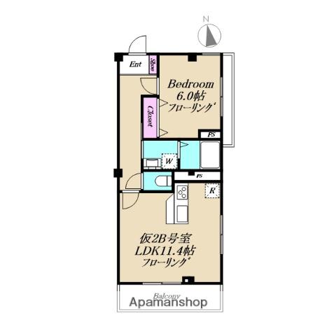 XEVO吉祥寺(1LDK/2階)の間取り写真