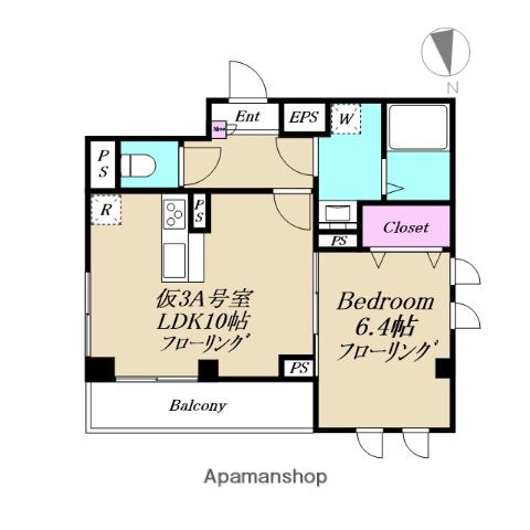 XEVO吉祥寺(1LDK/3階)の間取り写真