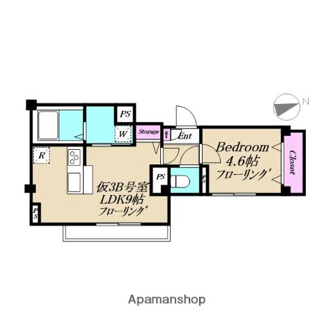XEVO吉祥寺(1LDK/3階)の間取り写真