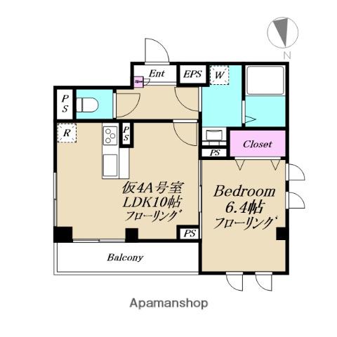 XEVO吉祥寺(1LDK/4階)の間取り写真