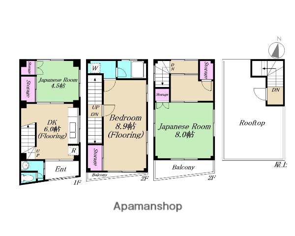 東武伊勢崎・大師線 曳舟駅 徒歩2分 1階建 築37年(3DK)の間取り写真