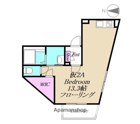 エテルノ亀有(ワンルーム/2階)の間取り写真