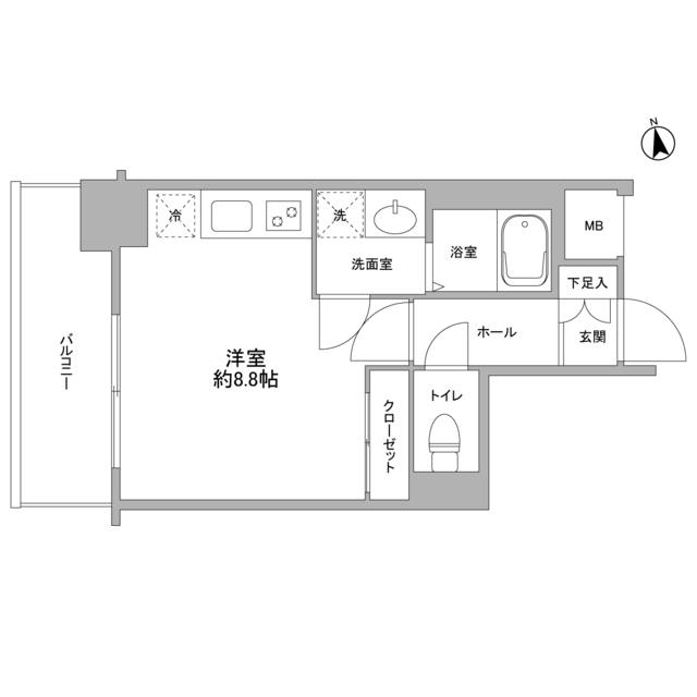 コンフォリア東池袋 5階階 間取り