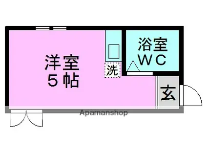 アーバンプレイス高円寺北C(ワンルーム/1階)の間取り写真