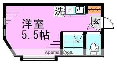 アーバンプレイス高円寺Ⅹ(ワンルーム/1階)の間取り写真